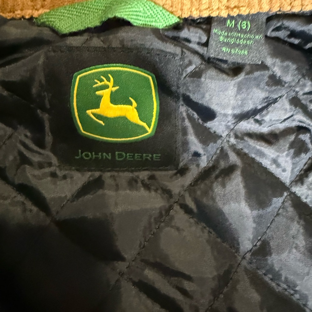 John Deere Kids Tan Jacket with Green Logo - Picture 4 of 5